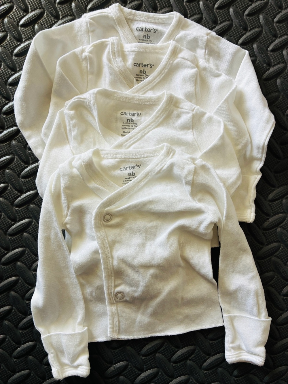 Carter's Baby 4-Pack Long-Sleeve Side-Snap Tees